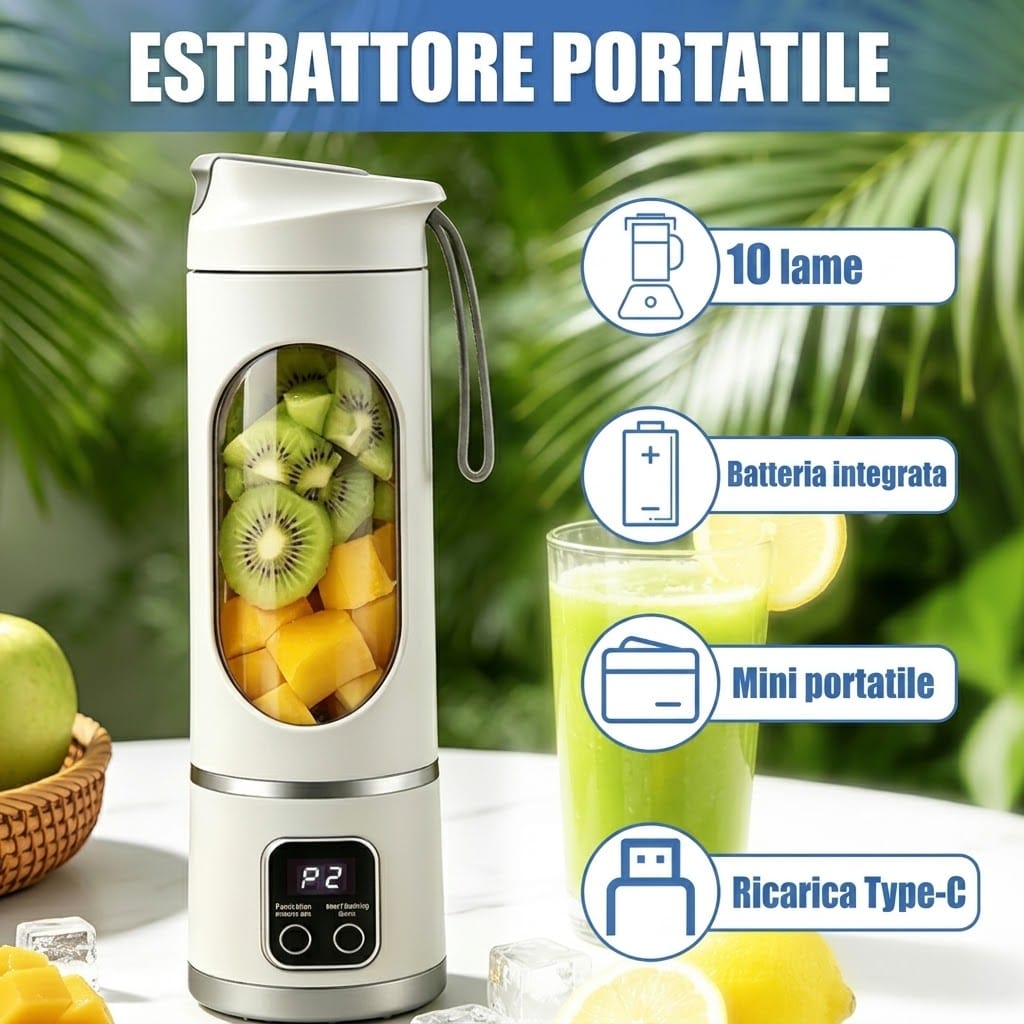 FrullaZen™ – Frullatore Portatile per uno Stile di Vita Sano