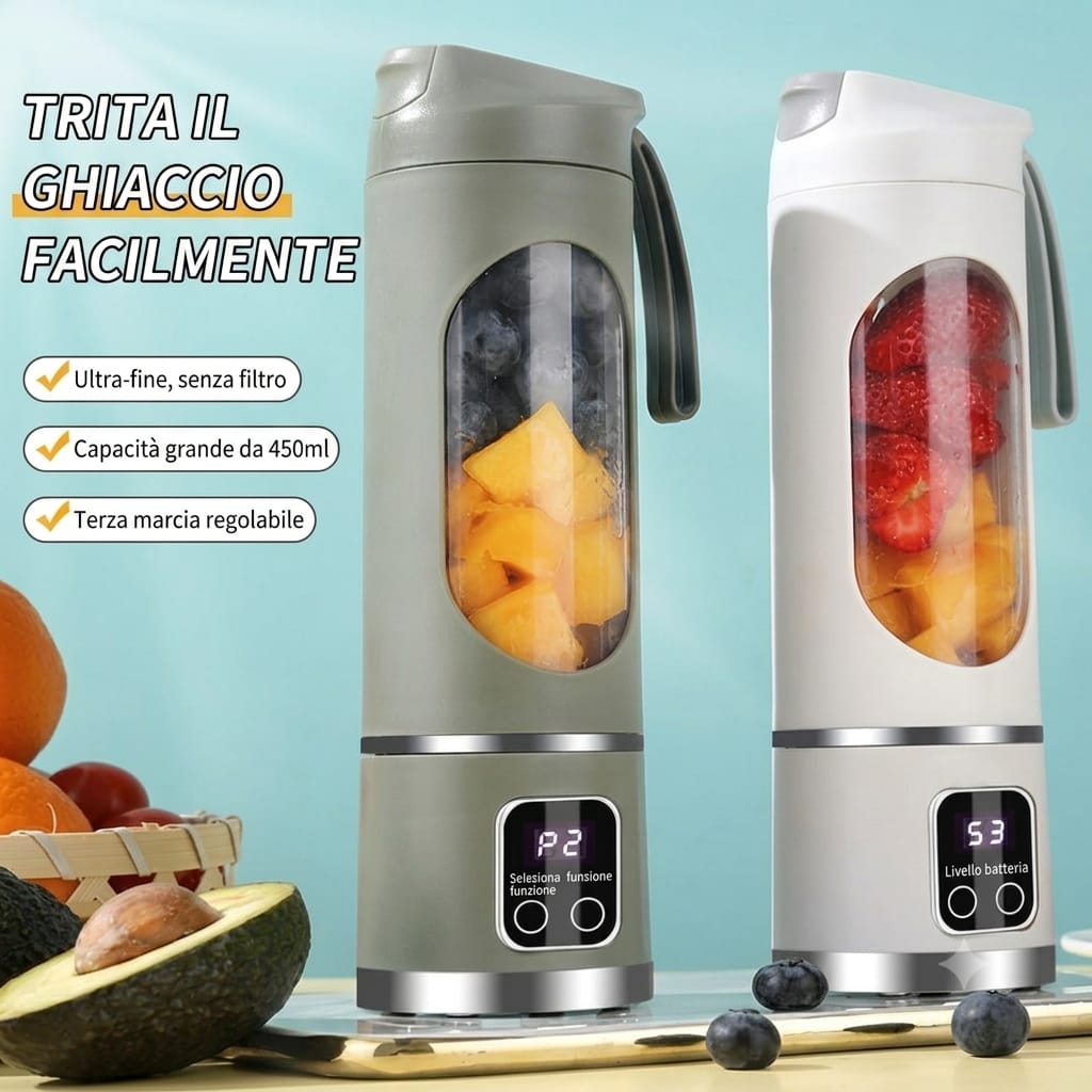 FrullaZen™ – Frullatore Portatile per uno Stile di Vita Sano
